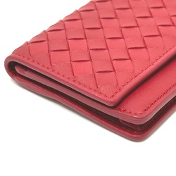 BOTTEGA VENETA S01516927L Intrecciato name card holder Card Case Red