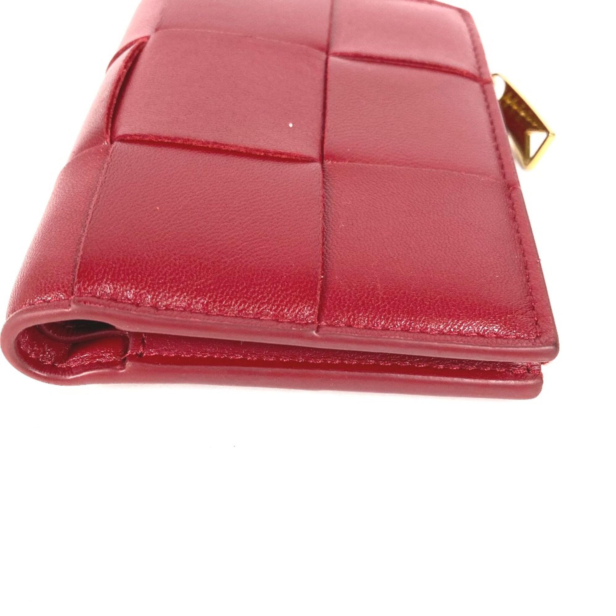 BOTTEGA VENETA Compact wallet Folded wallet wine-red