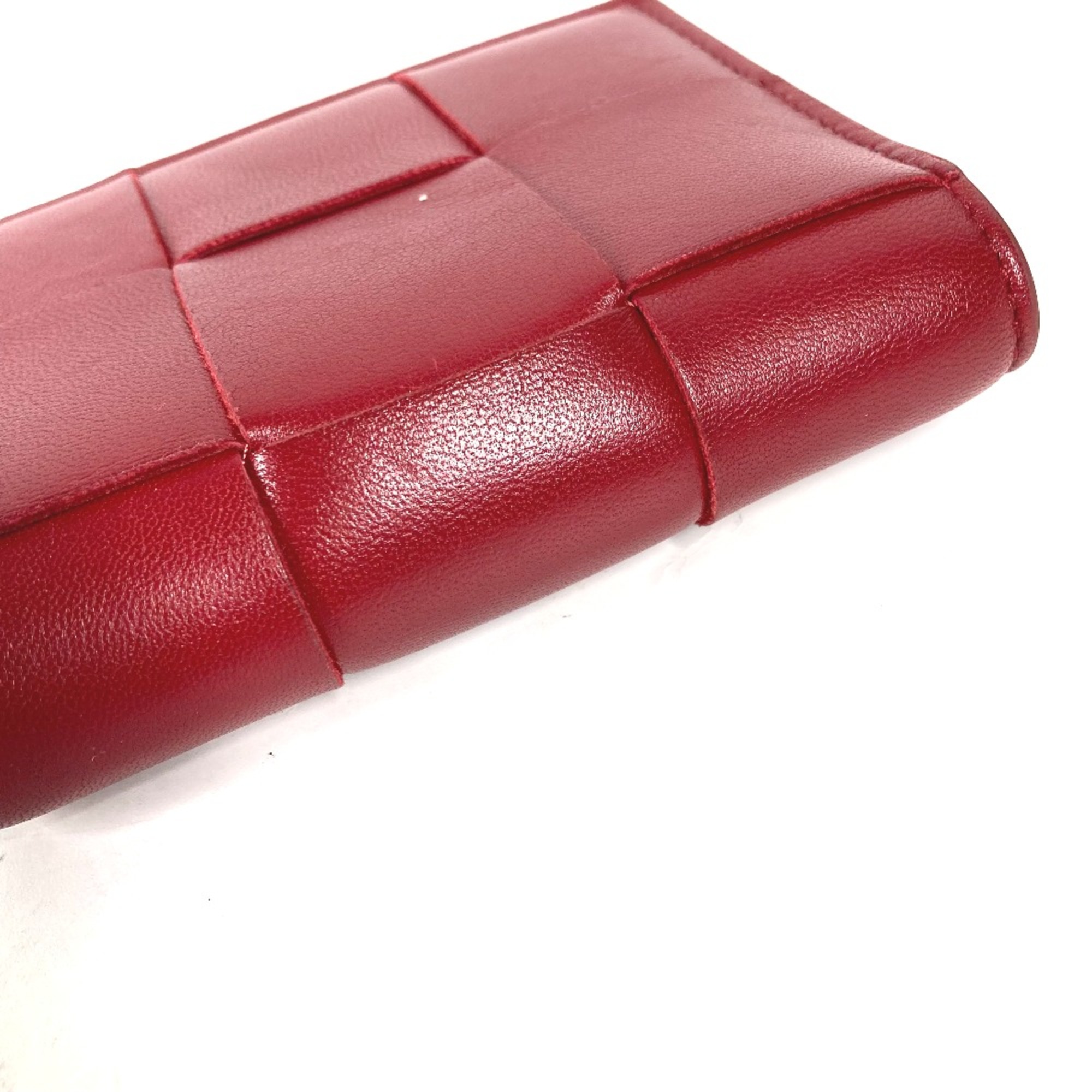 BOTTEGA VENETA Compact wallet Folded wallet wine-red