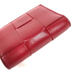 BOTTEGA VENETA Compact wallet Folded wallet wine-red