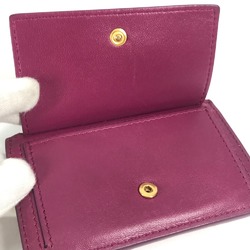 BOTTEGA VENETA Fragment case Wallet Coin Compartment Compact Wallet coin purse purple