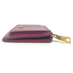 BOTTEGA VENETA Fragment case Wallet Coin Compartment Compact Wallet coin purse purple