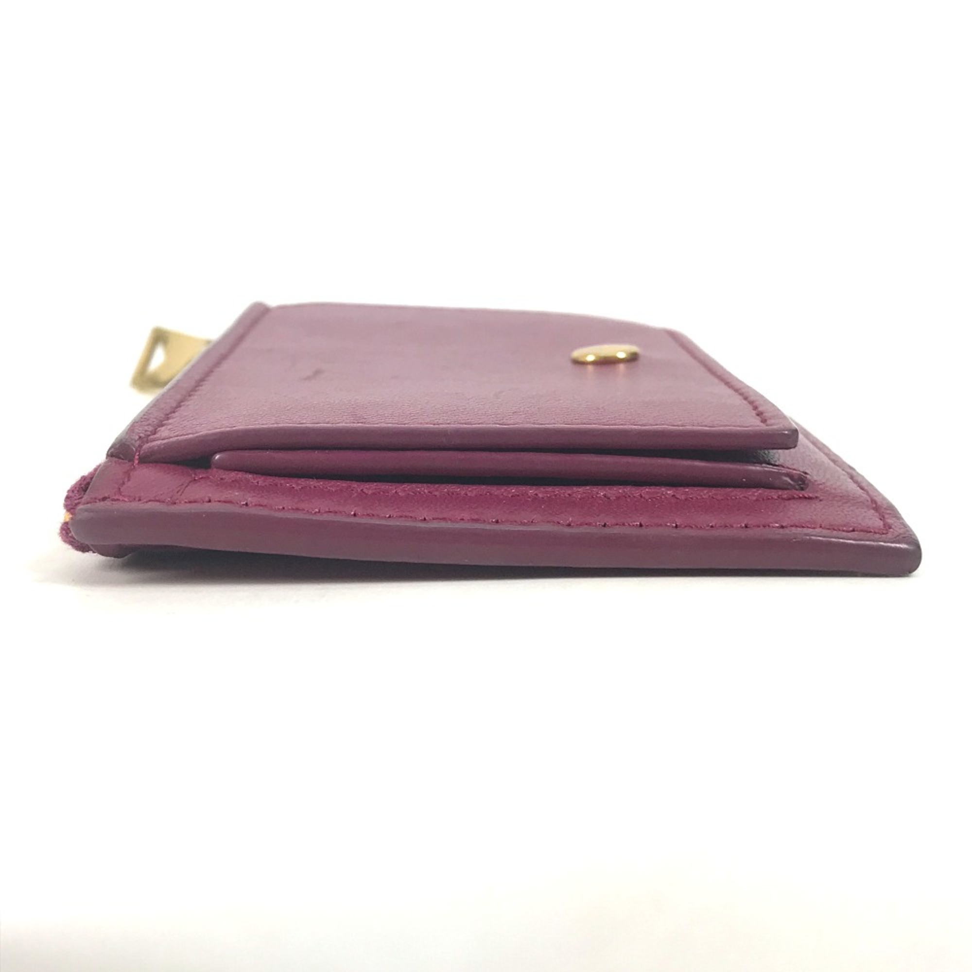 BOTTEGA VENETA Fragment case Wallet Coin Compartment Compact Wallet coin purse purple