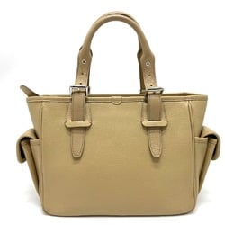 Burberry logo Bag Tote Bag Hand Bag Beige