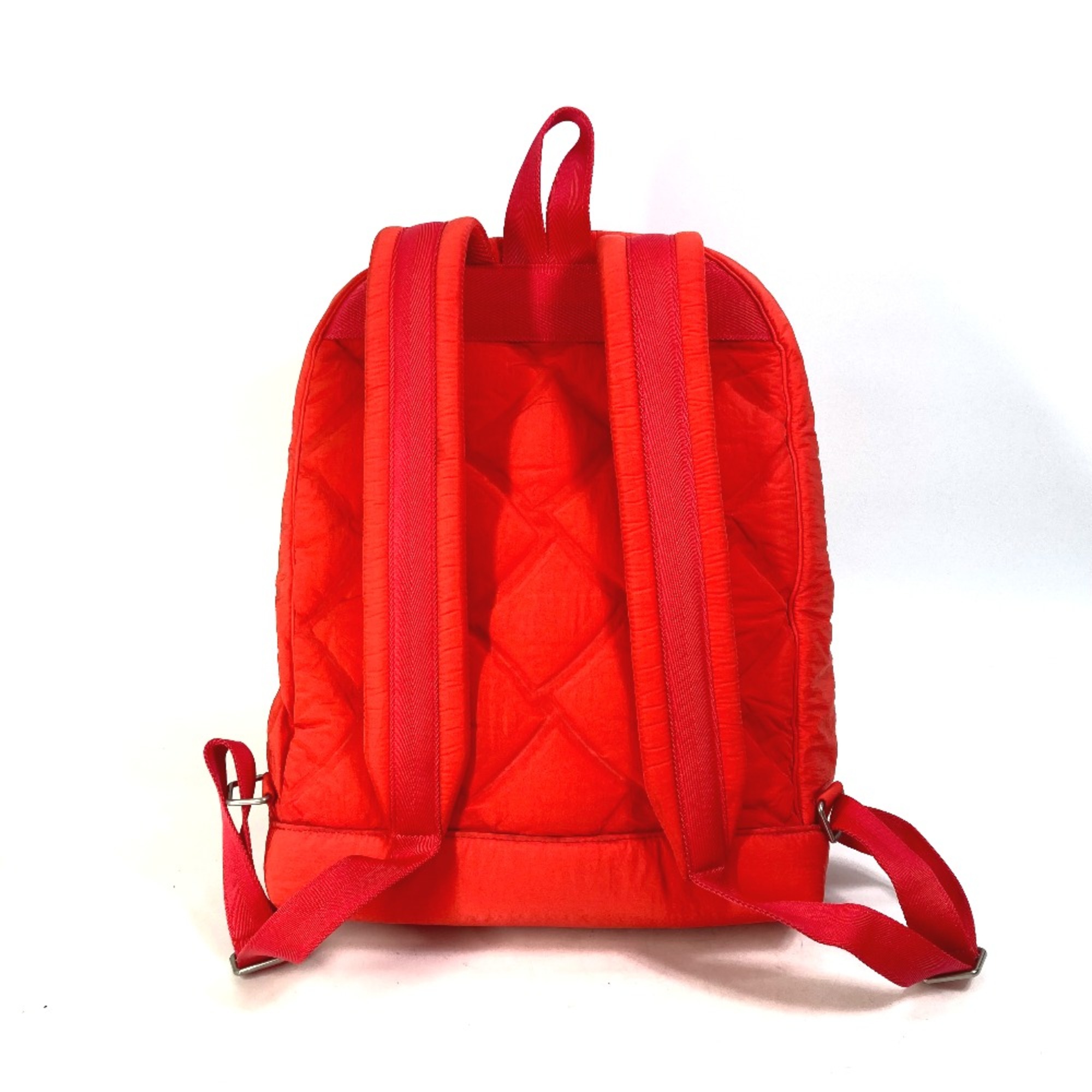 BOTTEGA VENETA 652188 Maxi Intrecciato bag Backpack Tomato Red