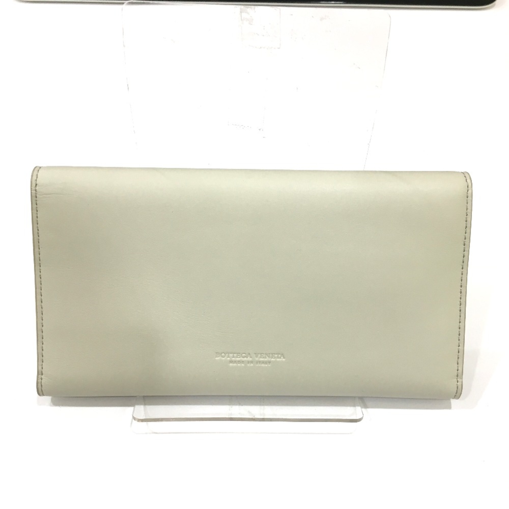 BOTTEGA VENETA 578751 Long wallet Trifold Long Wallet plaster Off White