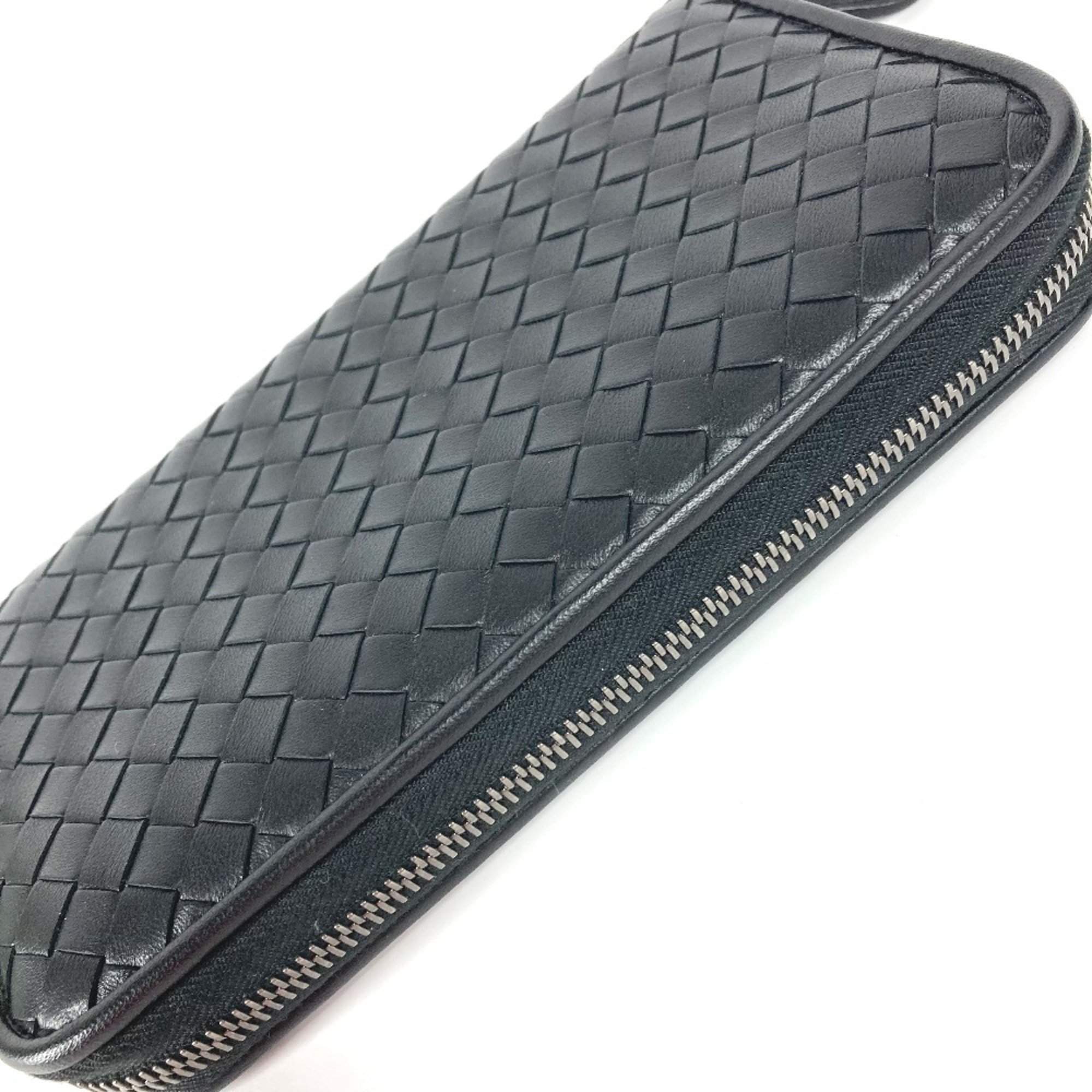 BOTTEGA VENETA Long wallet Zip Around Long Wallet Black