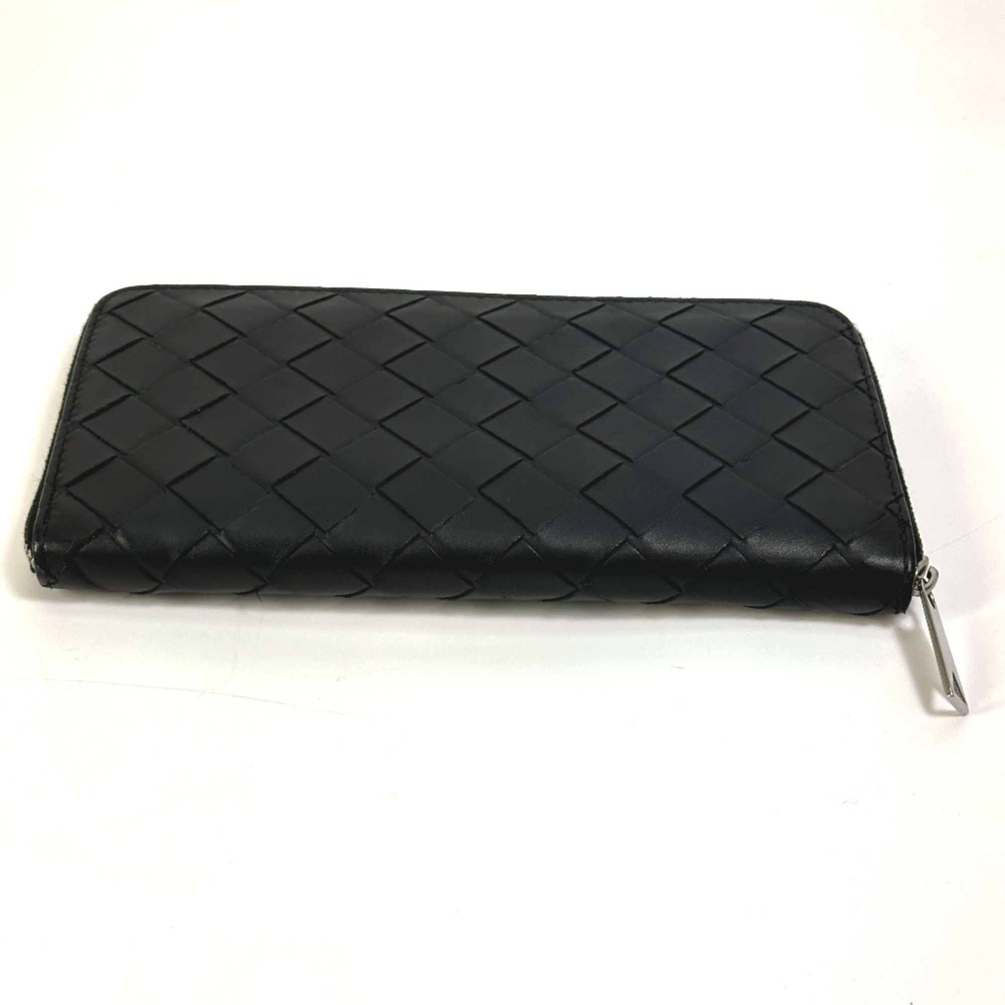 BOTTEGA VENETA 593217 urand fastener Long Wallet Black