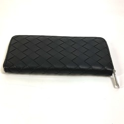 BOTTEGA VENETA 593217 urand fastener Long Wallet Black