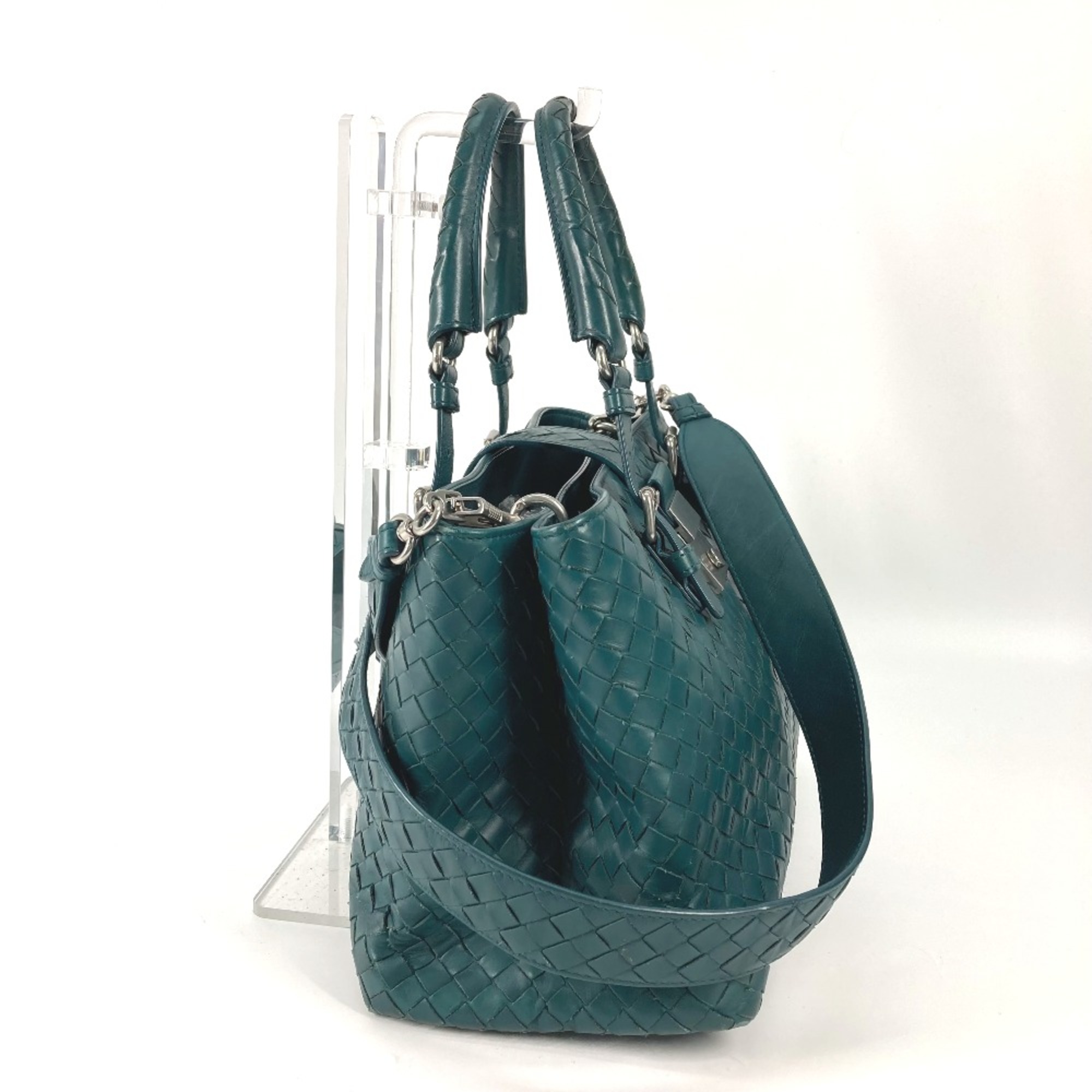 BOTTEGA VENETA Intrecciato Tote Bag 2WAY Bag Shoulder Bag Bag Hand Bag Green