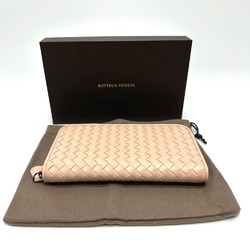 BOTTEGA VENETA Intrecciato Long Wallet pink