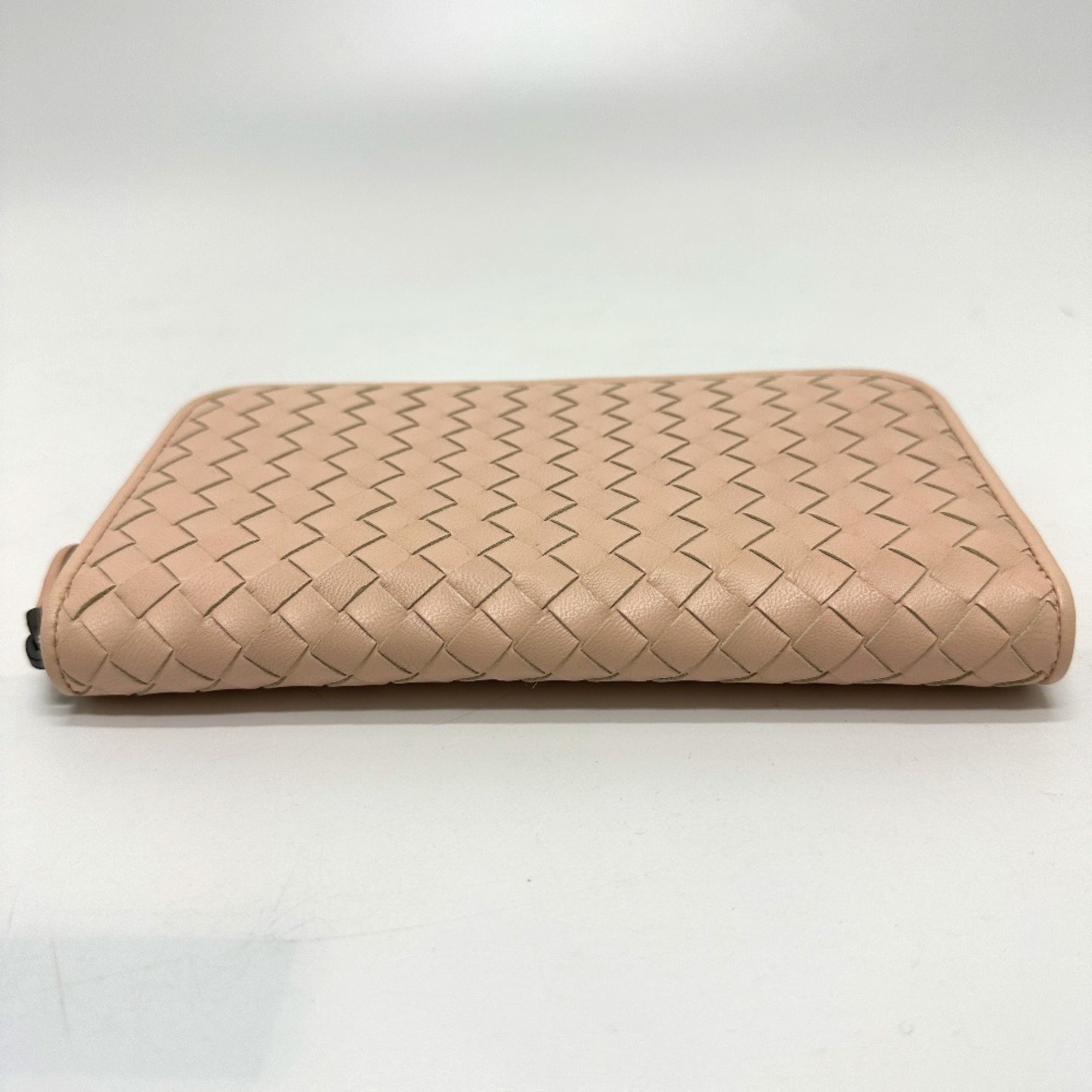 BOTTEGA VENETA Intrecciato Long Wallet pink