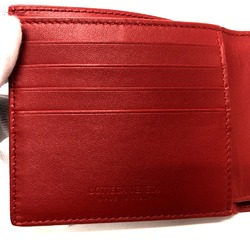 BOTTEGA VENETA Intrecciato Bifold Folded wallet Red