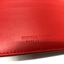 BOTTEGA VENETA Intrecciato Bifold Folded wallet Red