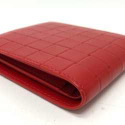 BOTTEGA VENETA Intrecciato Bifold Folded wallet Red