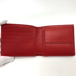 BOTTEGA VENETA Intrecciato Bifold Folded wallet Red