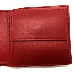 BOTTEGA VENETA Intrecciato Bifold Folded wallet Red