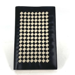 BOTTEGA VENETA Memo pad Stationery book cover Note cover Black White