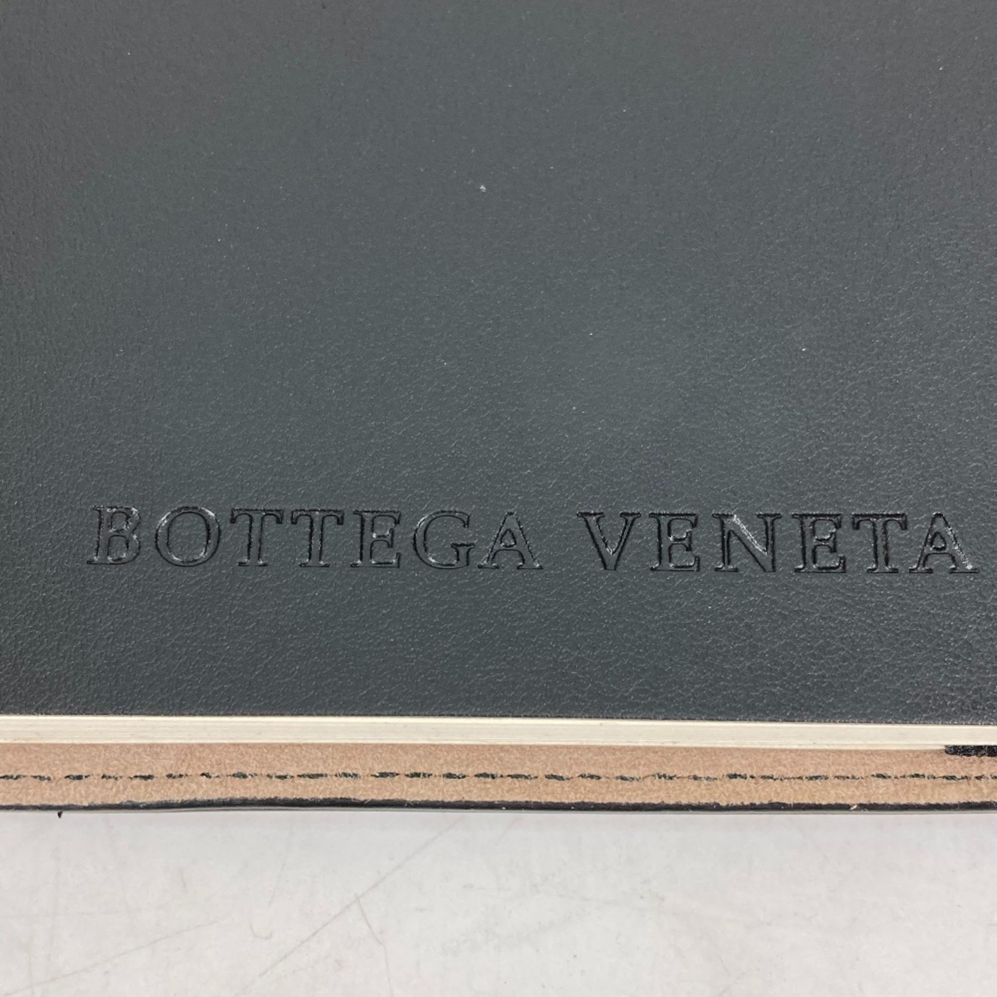 BOTTEGA VENETA Memo pad Stationery book cover Note cover Black White