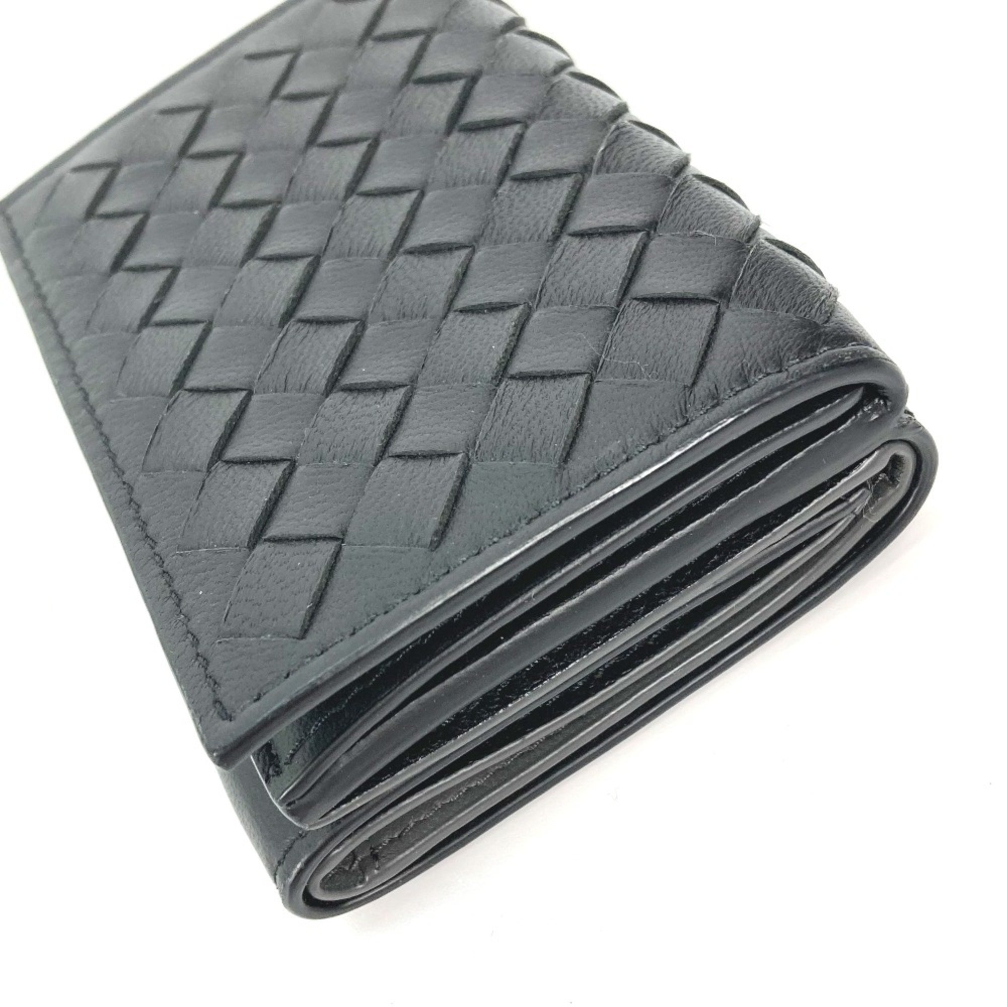 BOTTEGA VENETA 515385 Compact wallet Trifold wallet Black