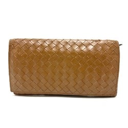 BOTTEGA VENETA B05077374I Intrecciato Folded wallet Brown