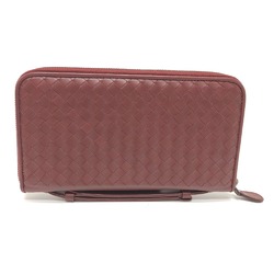 BOTTEGA VENETA Travel Case Hand Bag Long Wallet wine-red