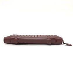 BOTTEGA VENETA Travel Case Hand Bag Long Wallet wine-red