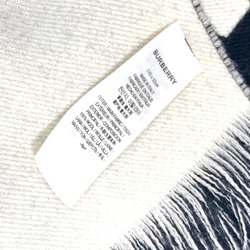 Burberry 80085081 fringe big logo Scarf Black WhiteBased