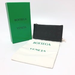 BOTTEGA VENETA Intrecciato Card Holder Wallet Card Case Red/SilverHardware