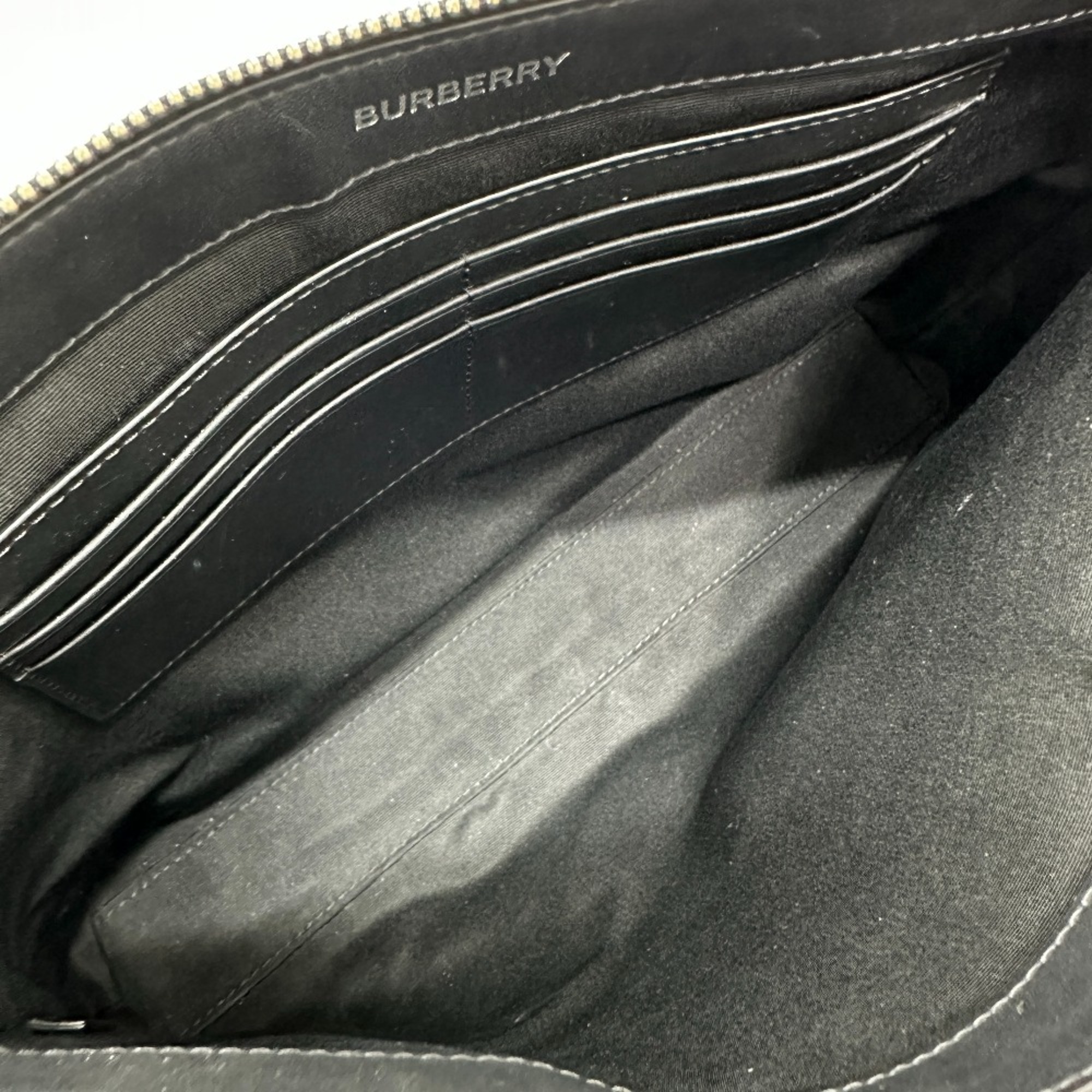 Burberry Pouch Clutch bag Black gray