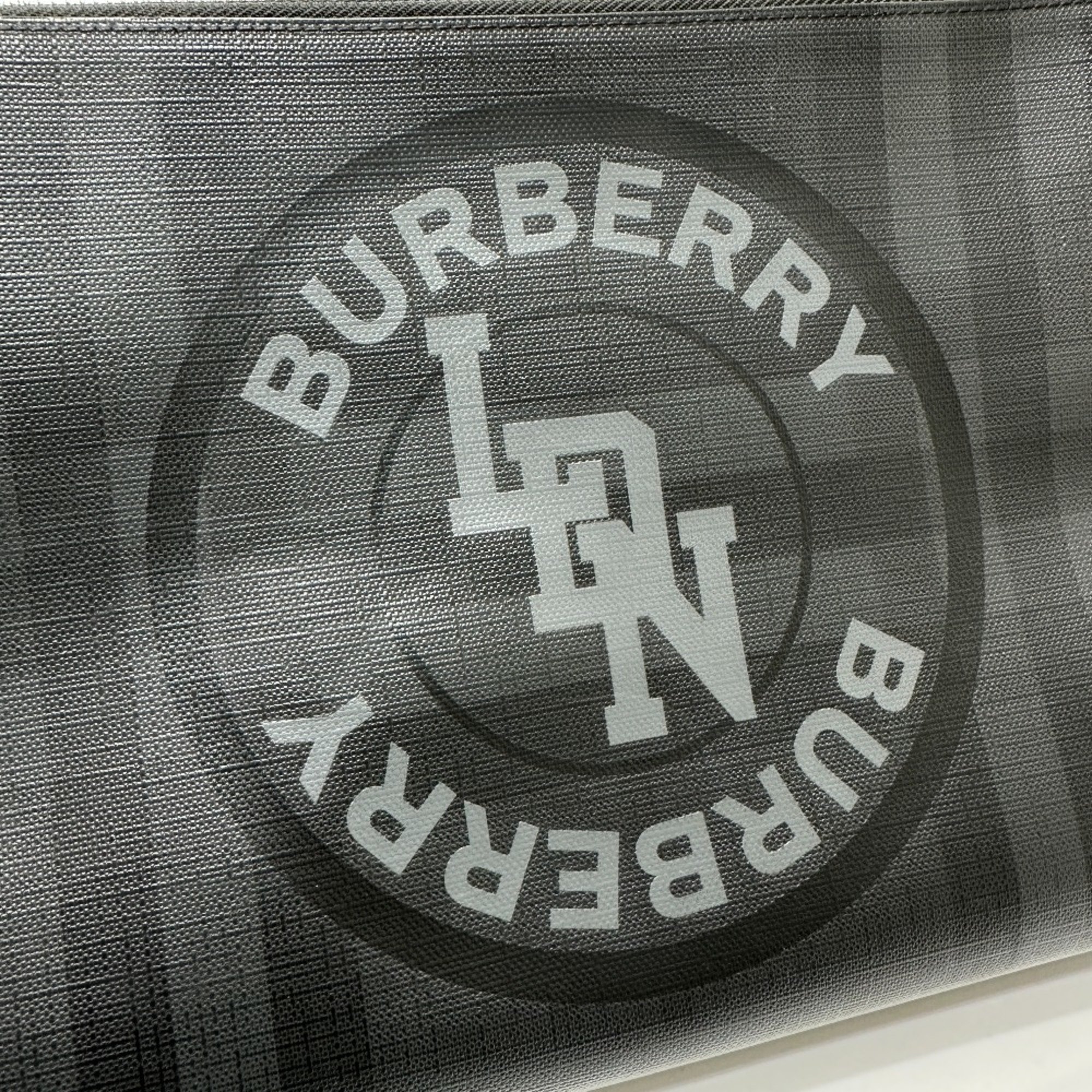 Burberry Pouch Clutch bag Black gray