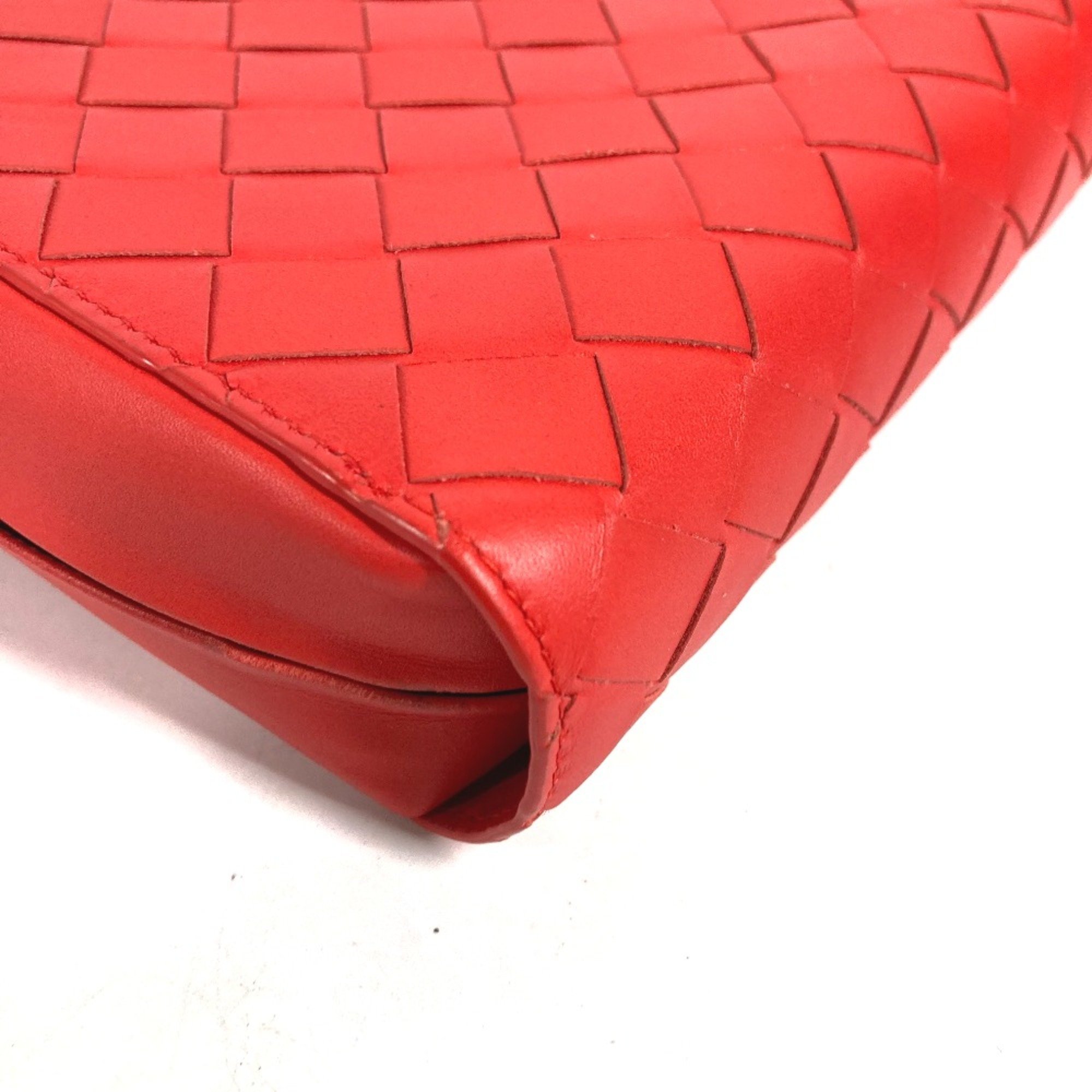 BOTTEGA VENETA 650524 Bag Cluch Bag with strap Clutch bag Tomato Red