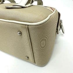 Burberry check Bag Hand Bag Beige