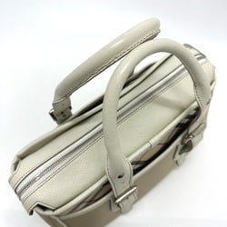 Burberry check Bag Hand Bag Beige