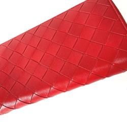 BOTTEGA VENETA 593217 Long wallet Zip Around Long Wallet Red