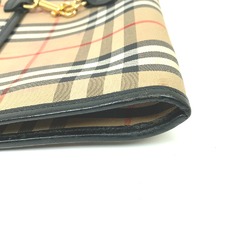 Burberry Check bag pouch Clutch bag Beige