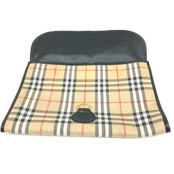 Burberry Check bag pouch Clutch bag Beige