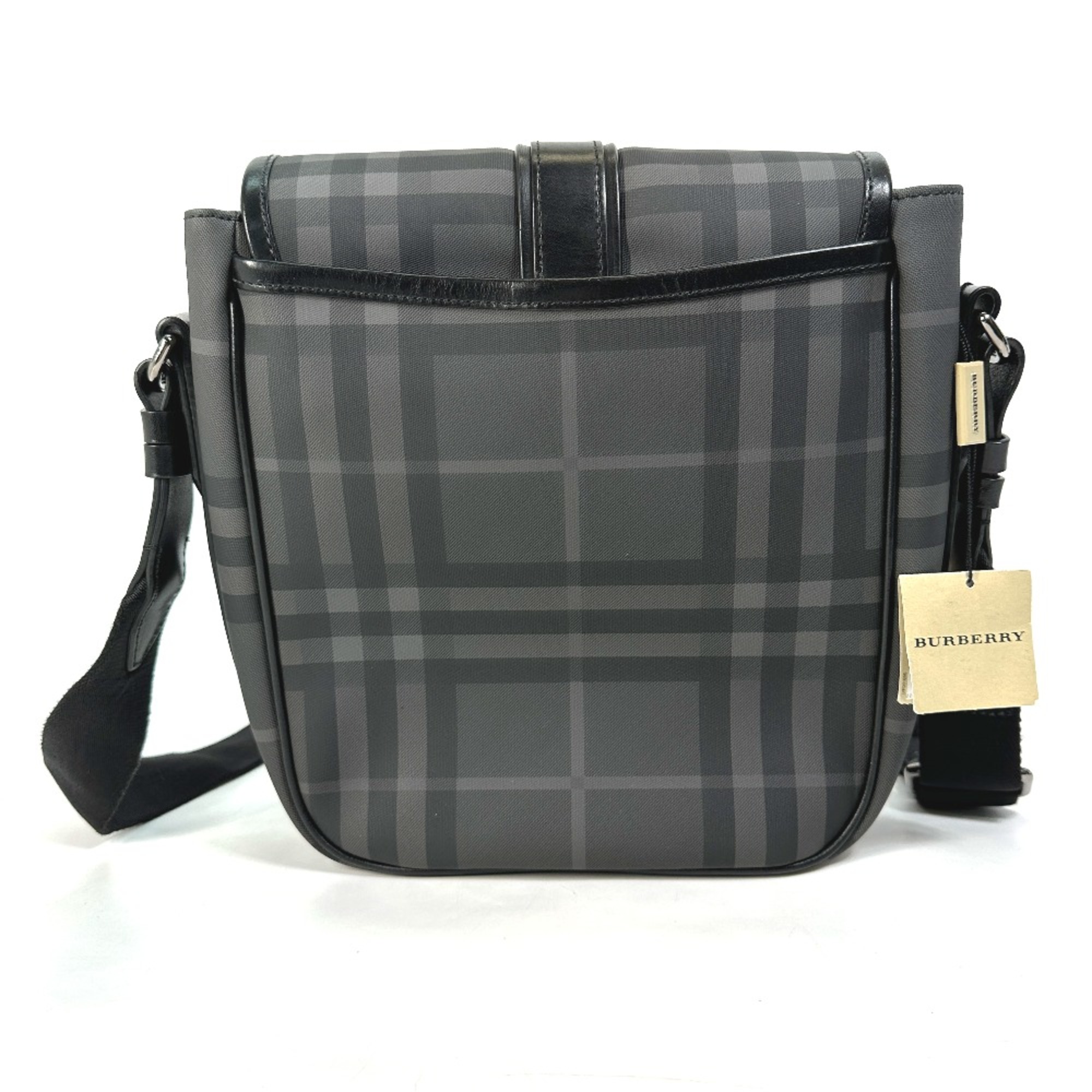 Burberry check Crossbody bag flap Shoulder Bag gray Black