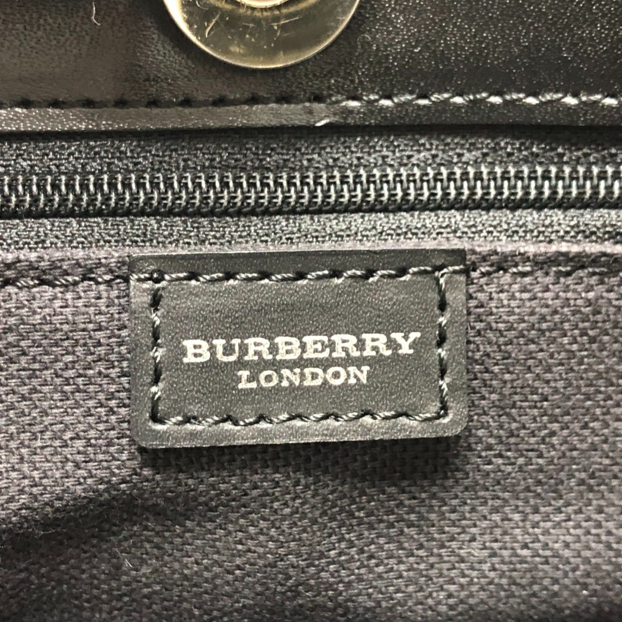 Burberry check Bag Hand Bag Beige Red/Black