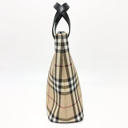 Burberry check Bag Hand Bag Beige Red/Black