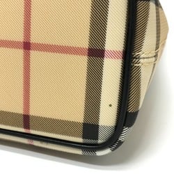 Burberry check Bag Hand Bag Beige Red/Black