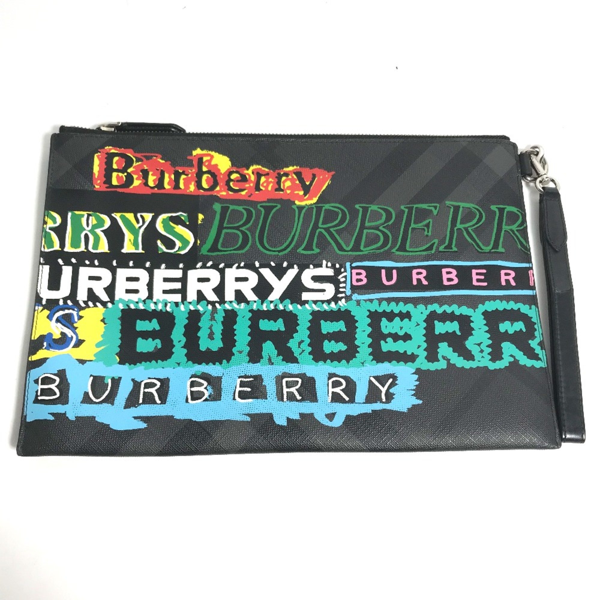 Burberry With pouch strap Clutch bag Black Multicolore