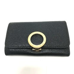 Bulgari Bulgari Bulgari 6-Ring Key Case Black GoldHardware