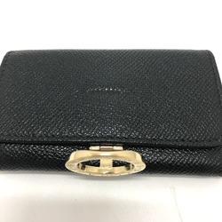 Bulgari Bulgari Bulgari 6-Ring Key Case Black GoldHardware