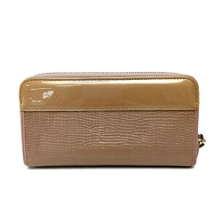 Bulgari 34850 Isabella-Rossellini Zip Around Long Wallet Long Wallet CLAY Beige