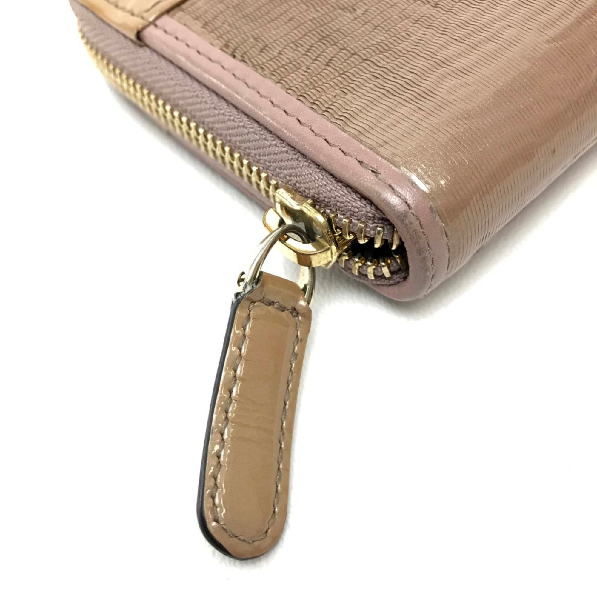 Bulgari 34850 Isabella-Rossellini Zip Around Long Wallet Long Wallet CLAY Beige