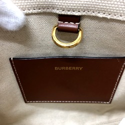 Burberry 80441431 logo 2WAY bag Hand Bag Beige Brown/GoldHardware