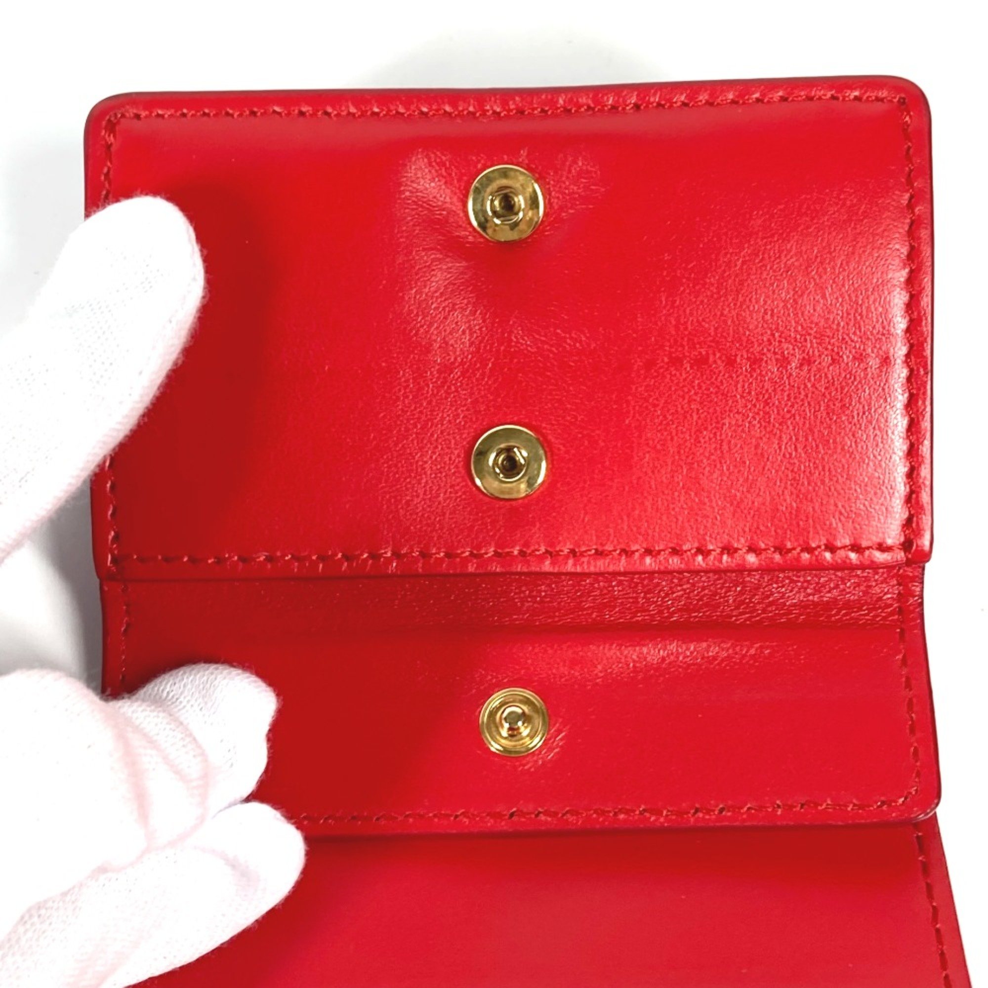 Burberry Wallet Compact Wallet Folded wallet Red