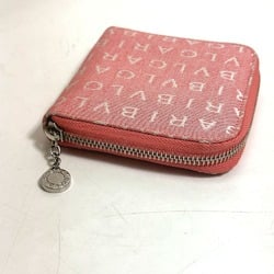 Bulgari Logo mania Zip Around Folded wallet pink White