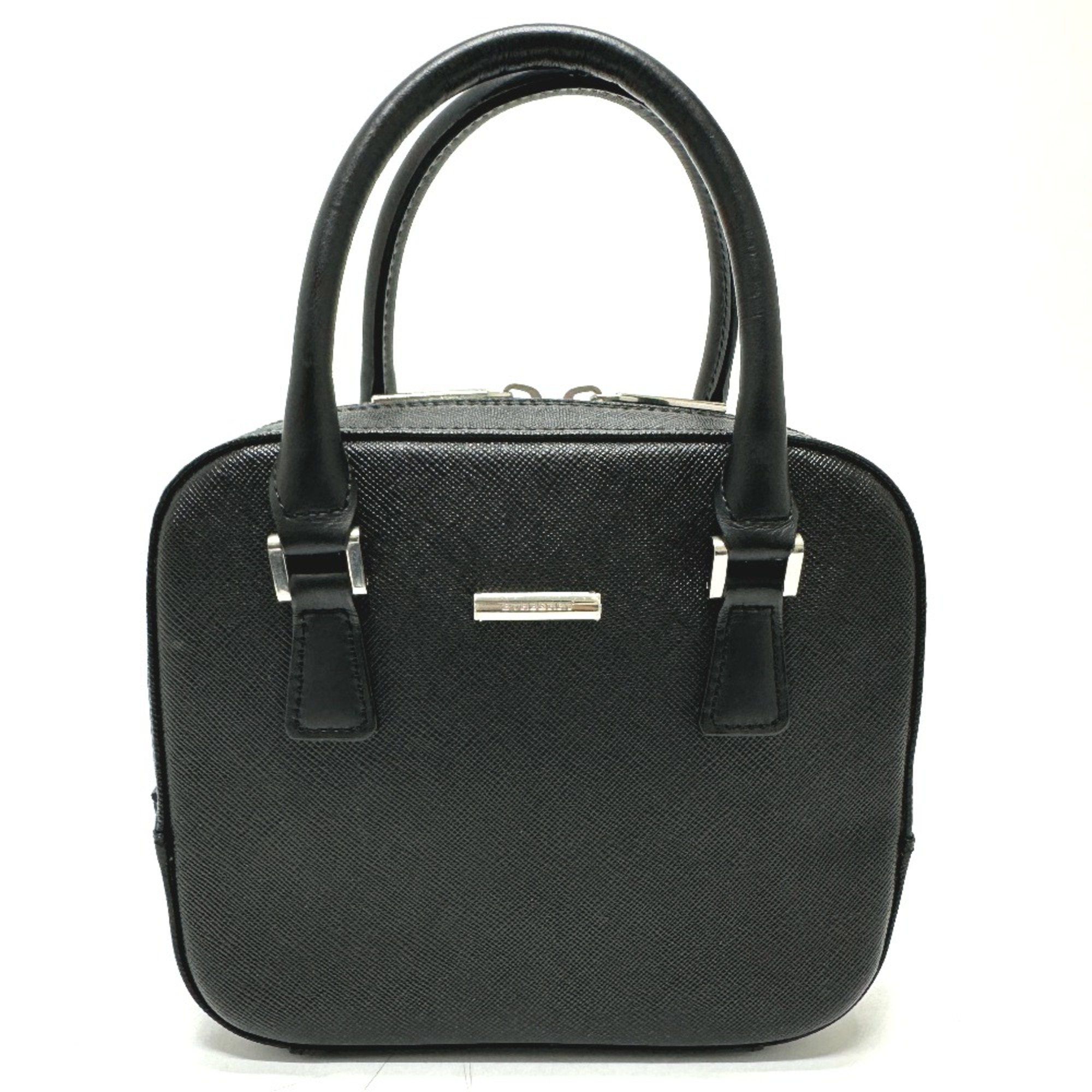 Burberry Inside check Hand Bag Black